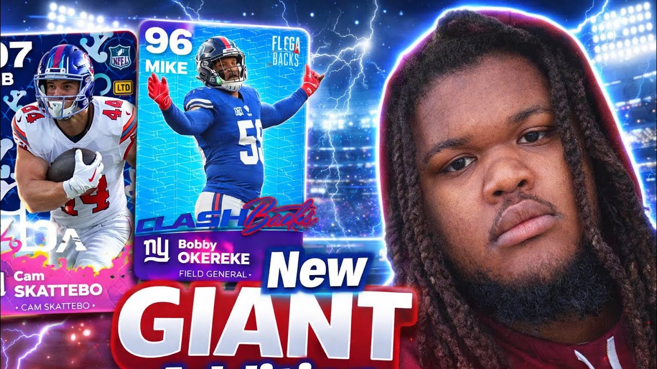 NEW LIMITED TIME CAM SKATTEBO Is AMAZING on The New York GIANTS Theme Team