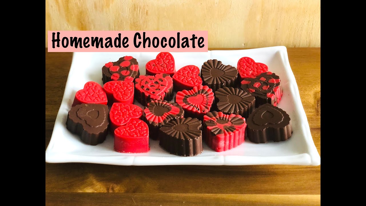 Homemade Chocolate | Quick and Easy Chocolate with Filling | Valentine's Day Chocolate