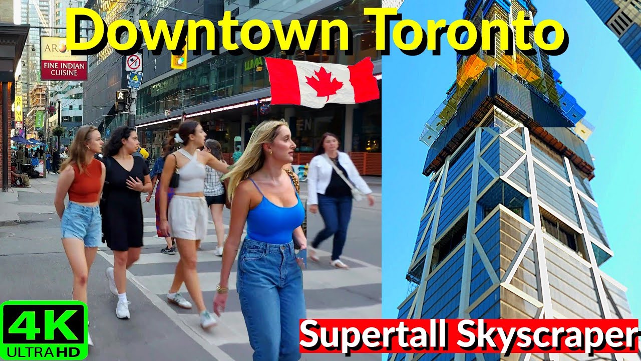 【4K】TALLEST SKYSCRAPER IN CANADA | DOWNTOWN TORONTO WALKING TOUR