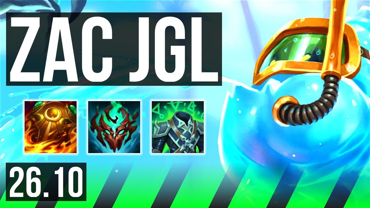 ZAC vs MASTER YI (JGL) | Perfect KDA: 8/0/21 | KR Master | 26.10