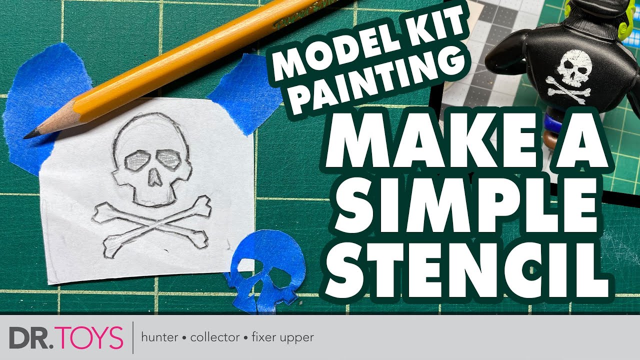 DIY How to Making A Simple Stencil For Painting A Model Kit