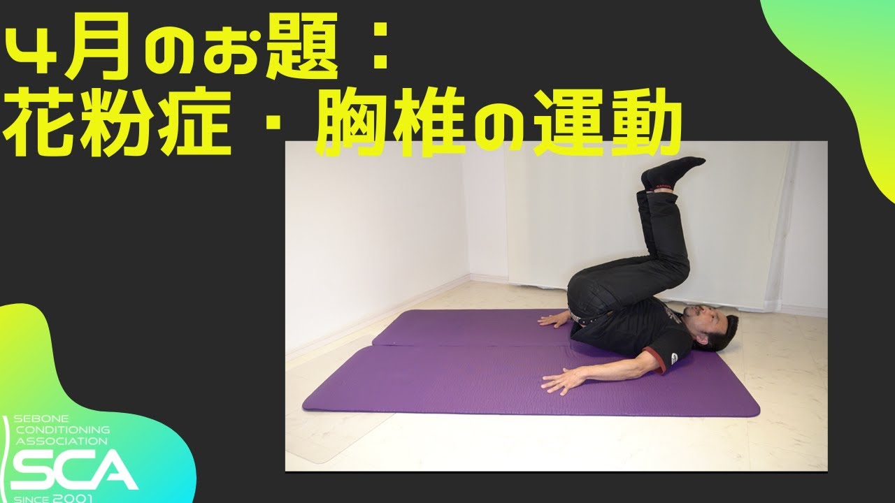 【花粉症・胸椎の運動】2022年4月のお題