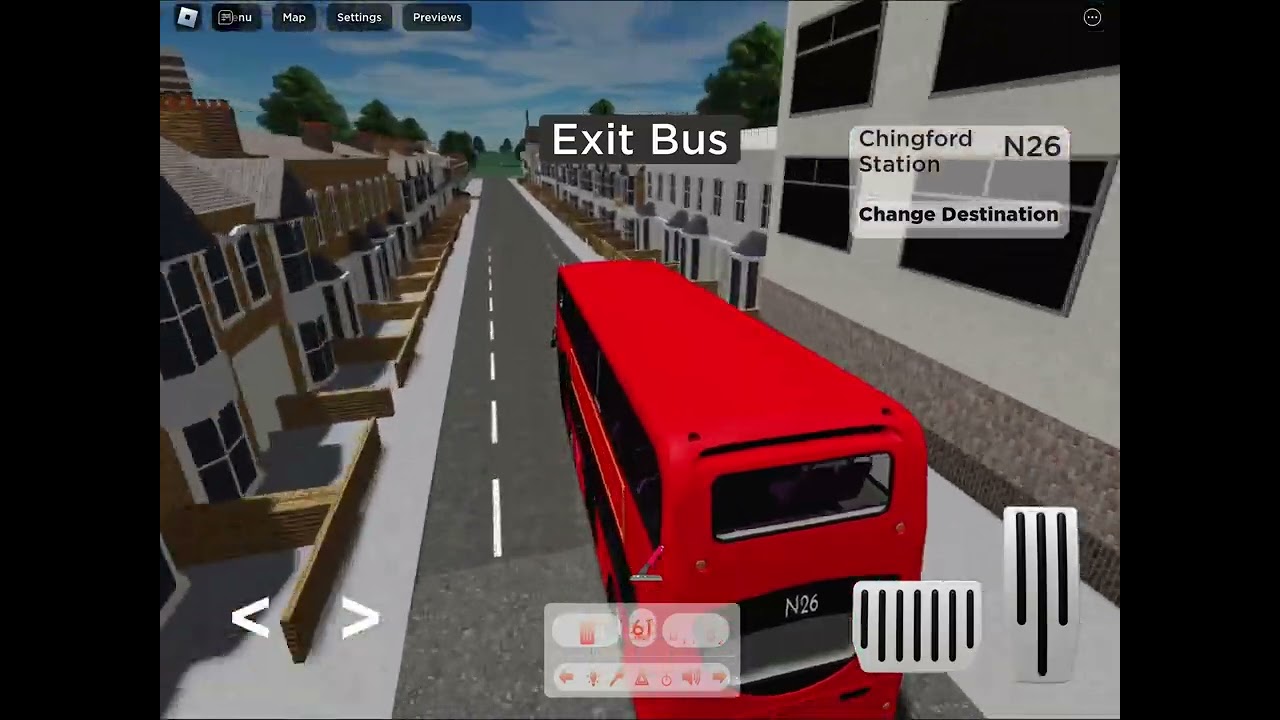Roblox London east bus simulator n26 to ￼Chingford station