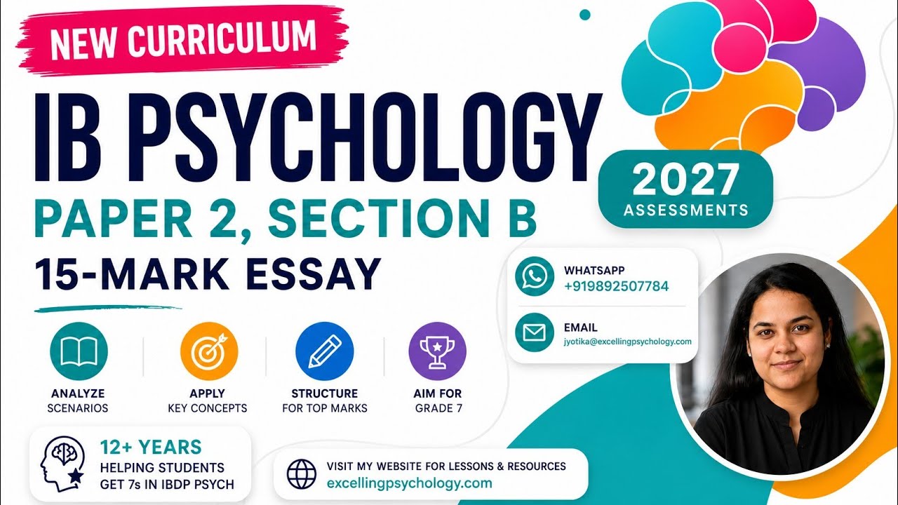 IB Psychology 2027 - Answering Paper 2 Section B - 15 marker Essay - Latest Syllabus #ibpsych