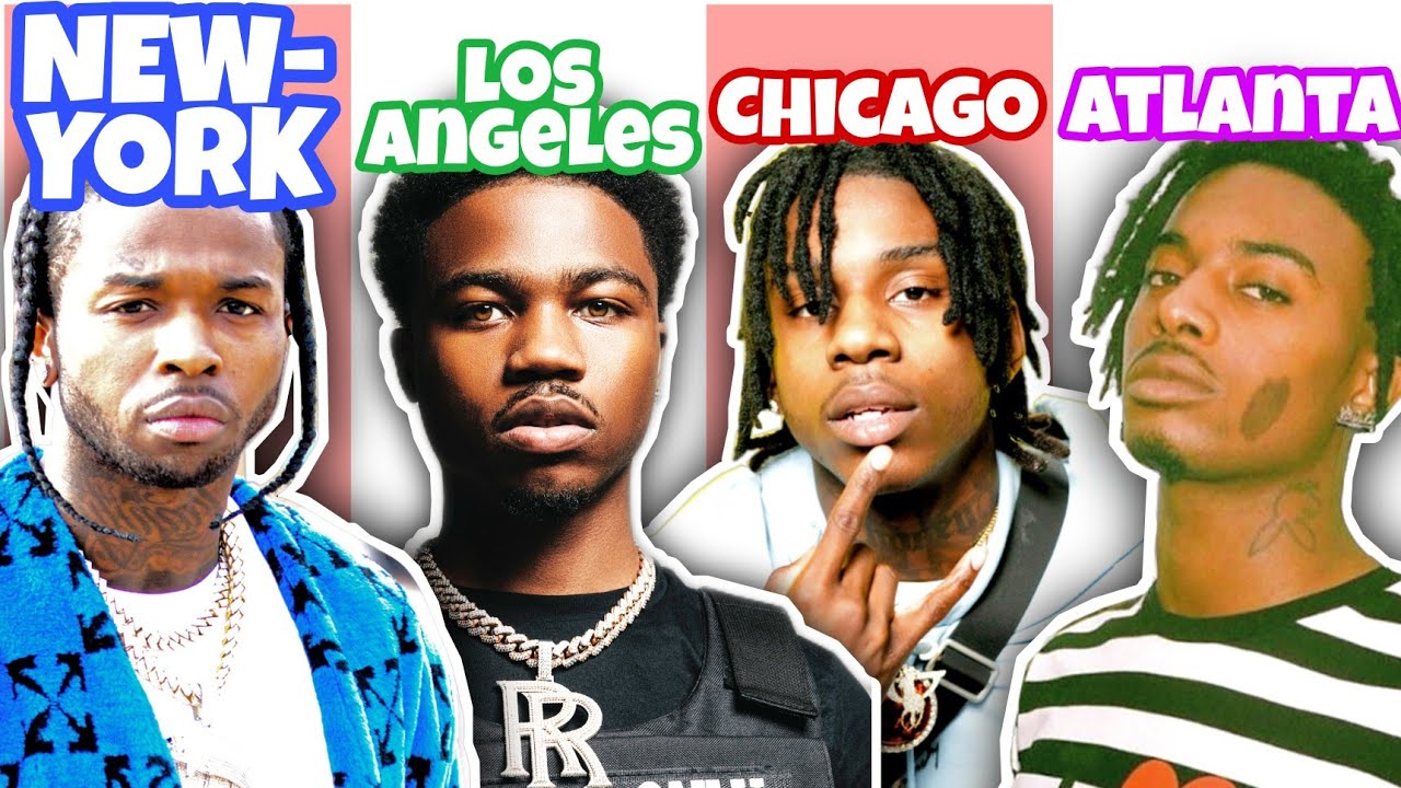 RAPPERS BORN IN CHICAGO VS. NEW-YORK VS. LOS ANGELES VS. ATLANTA