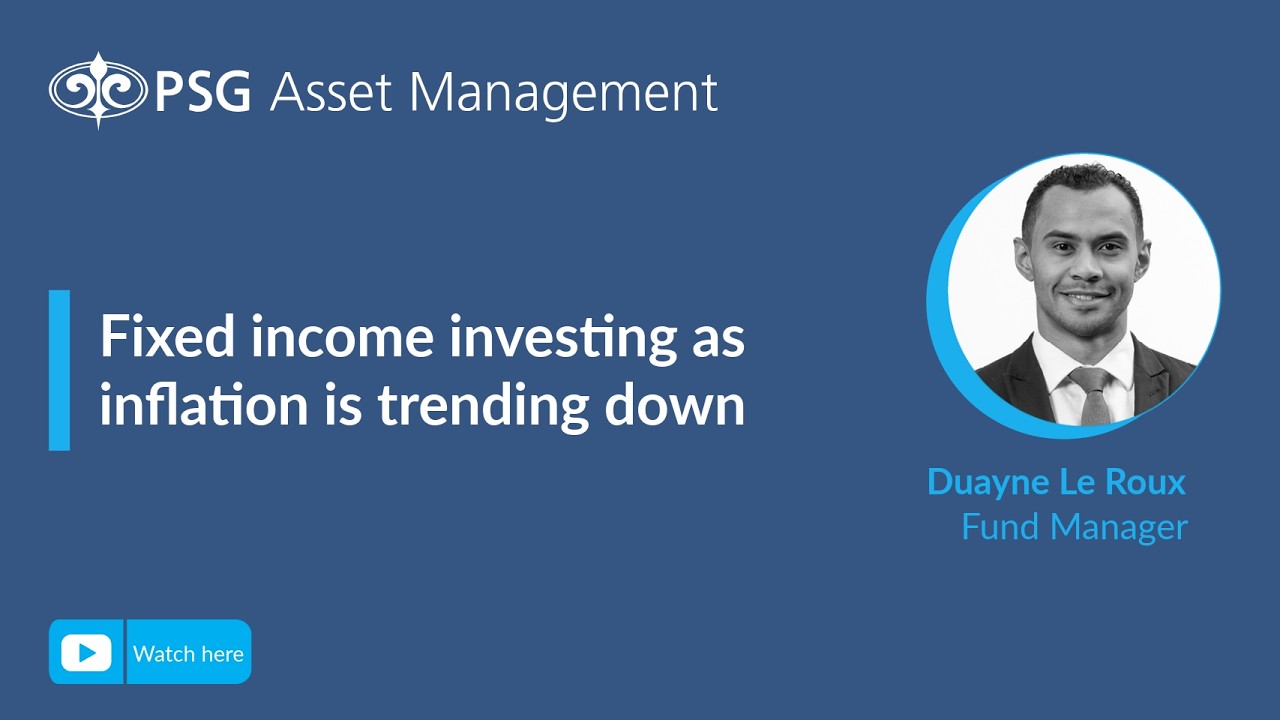 Fixed income investing as inflation is trending down