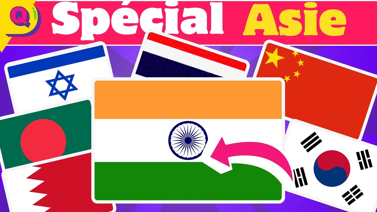 Que Savez-vous de l'Asie?🌍 Connais-tu Tous Les Pays d'Asie ? Quiz Drapeau🇨🇳