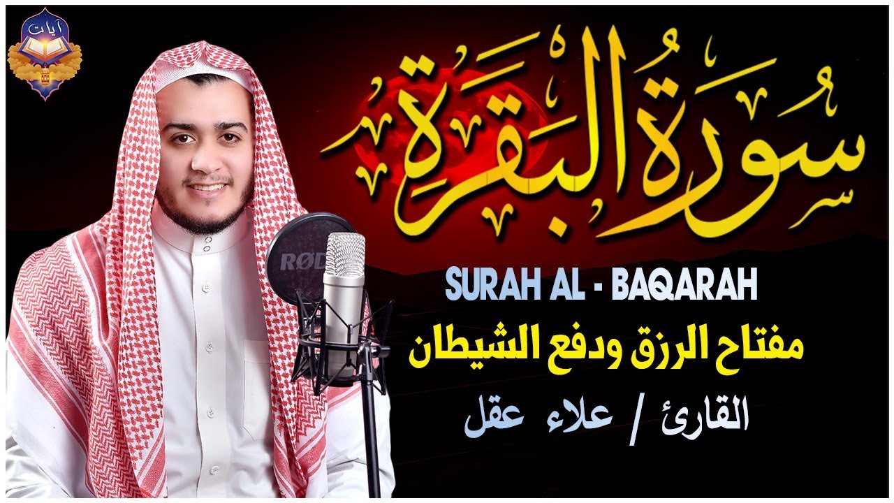 سورة البقرة (كاملة) للشيخ علاء عقل لحفظ وتحصين المنزل وجلب البركة تلاوة رائعة Sourah Baqara