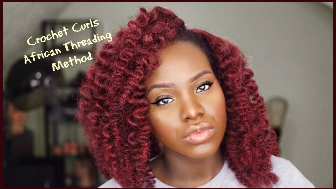Crochet Braids Curls || African Threading Method || TAI LO