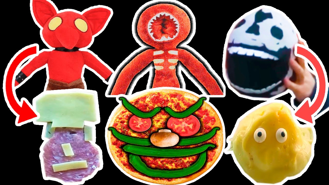 PLUSH ROBLOX DOORS and PIZZA TOWER out of Pizza