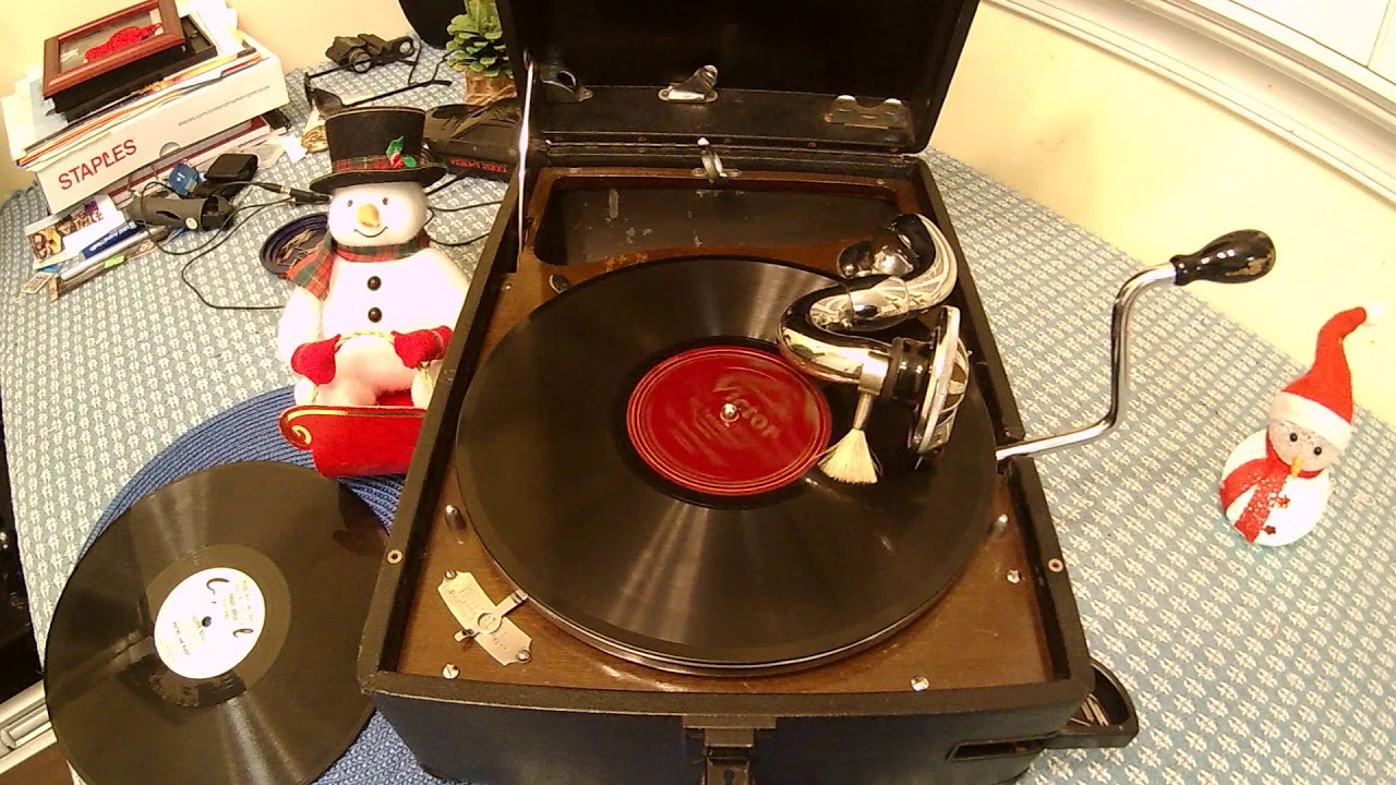 Der Tannenbaum (Volkslied) 78rpm - Alma Gluck & Paul Reimers played on antique HMV 102B gramophone