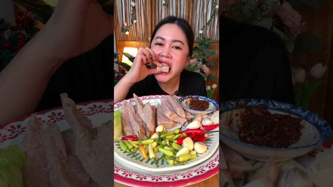 ส้มปลาต่อนเปรี้ยวนัว แกล้มพริกสด กระเทียมสด ข้าวเหนียวฮ้อนๆ