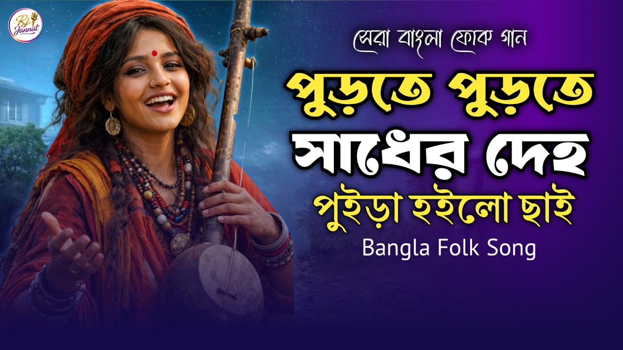 Purte Purte Sadher Deho | পুড়তে পুড়তে সাধের দেহ | Bangla Folk Song | Bengali Folk Song