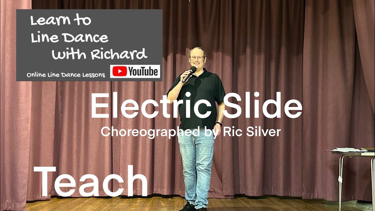 ABSOLUTE BEGINNER LINE DANCE LESSON 3 (RE-RECORDED) - Electric Slide - Part 1 - Full Teach