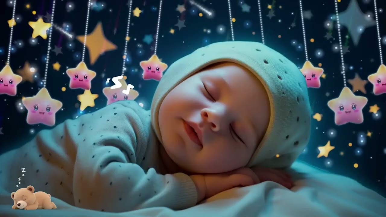 Mozart Brahms Lullaby 🎶 Baby Sleep Music 🌜 Calming Music to Quiet Insomnia and Invite Deep Rest