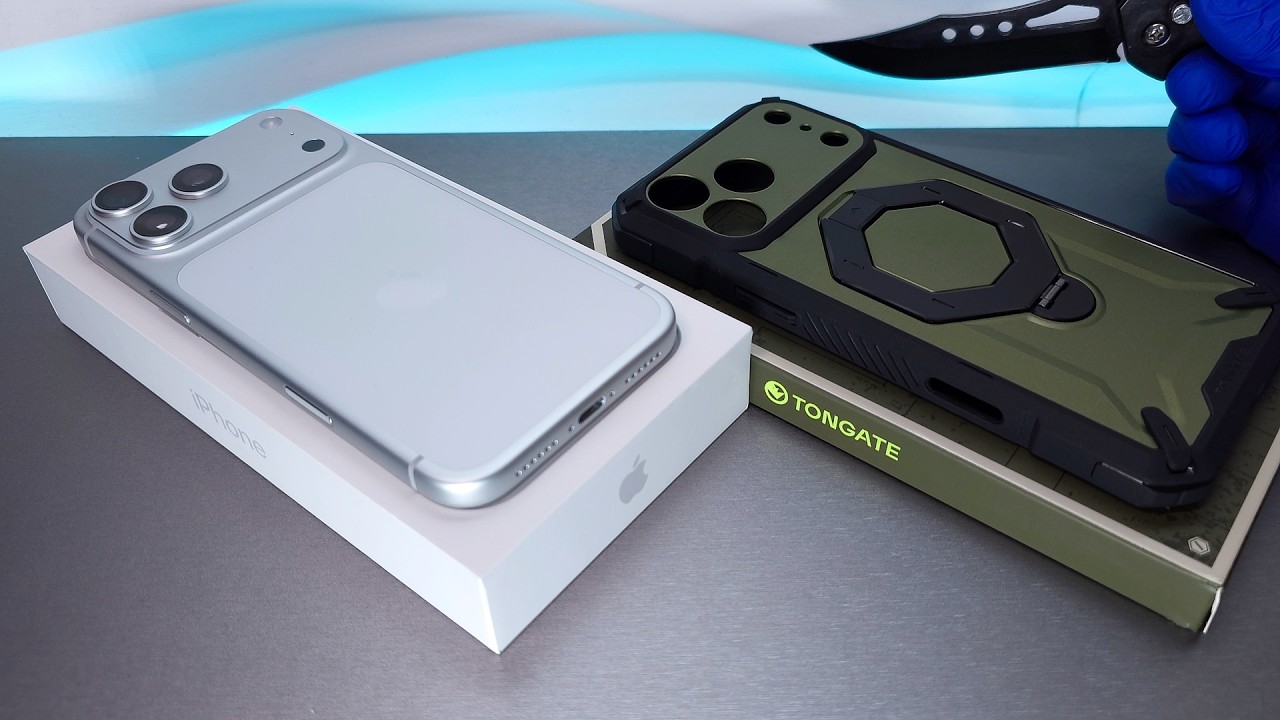 iPhone 17 Pro Max Unboxing with TONGATE Military Army Case! - ASMR
