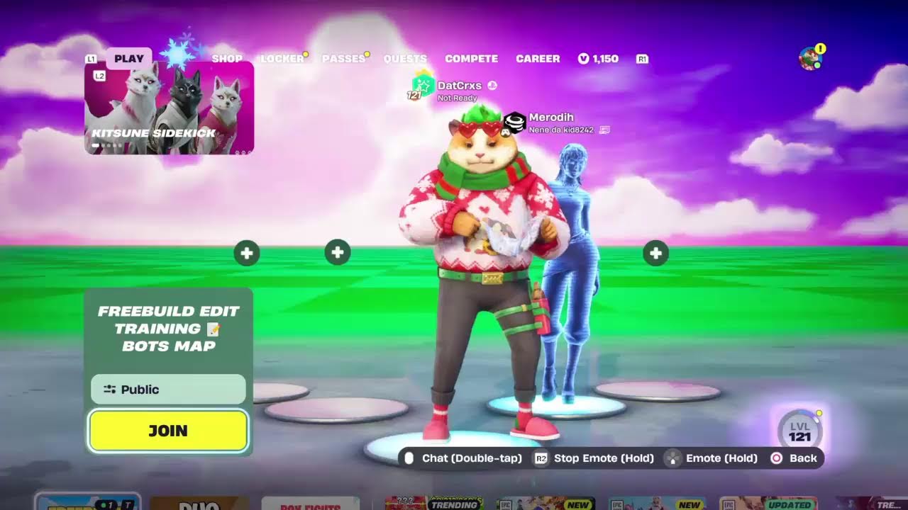 Playing fortnite as a chipmunk