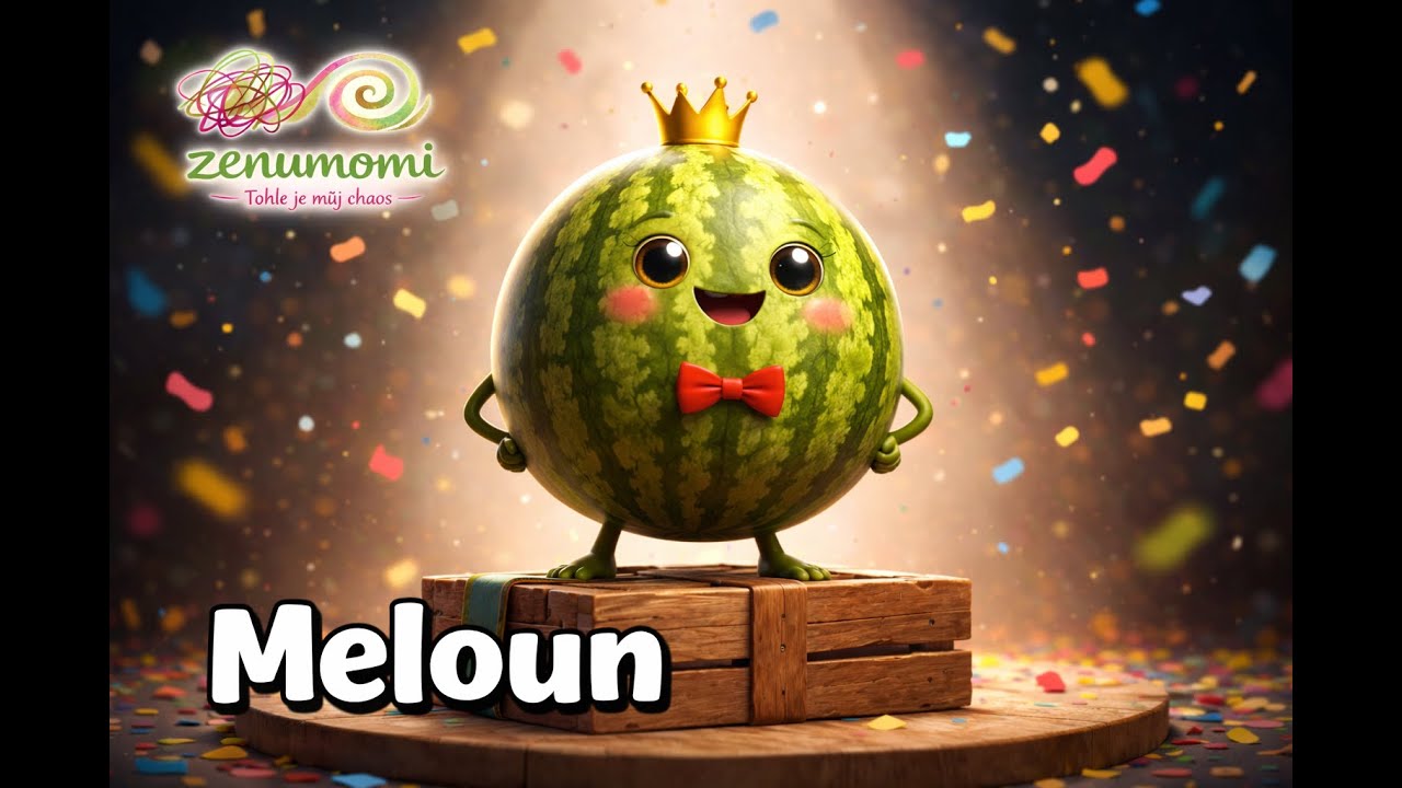 🍉 Meloun - Veselá česká písnička pro děti | ‪@Zenumomi