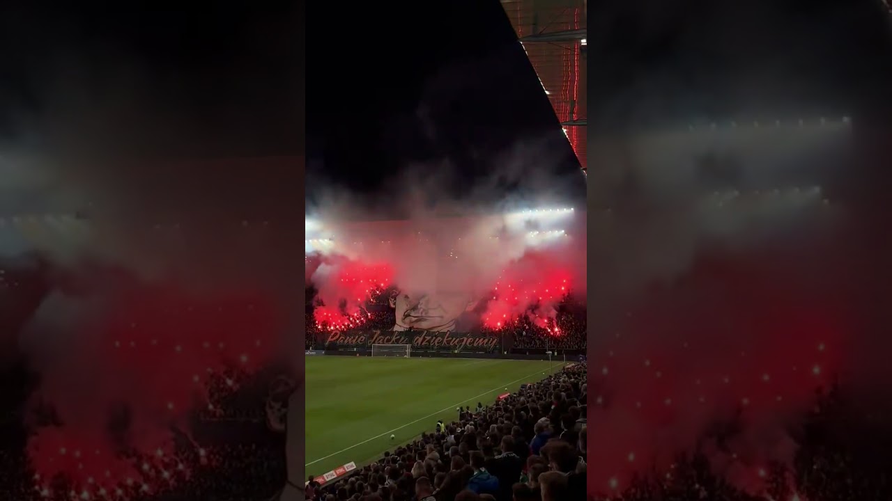 🇵🇱 Tribute from Legia fans, paid to Jacek Magiera, who passed away on 10/04/26 🕊(🎥 Antho_EnN2)