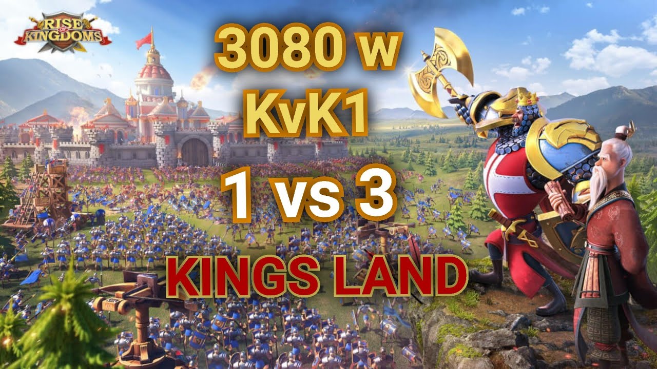 3080 walczy w KvK 1. Kingsland 1 vs 3! Rise of Kingdoms