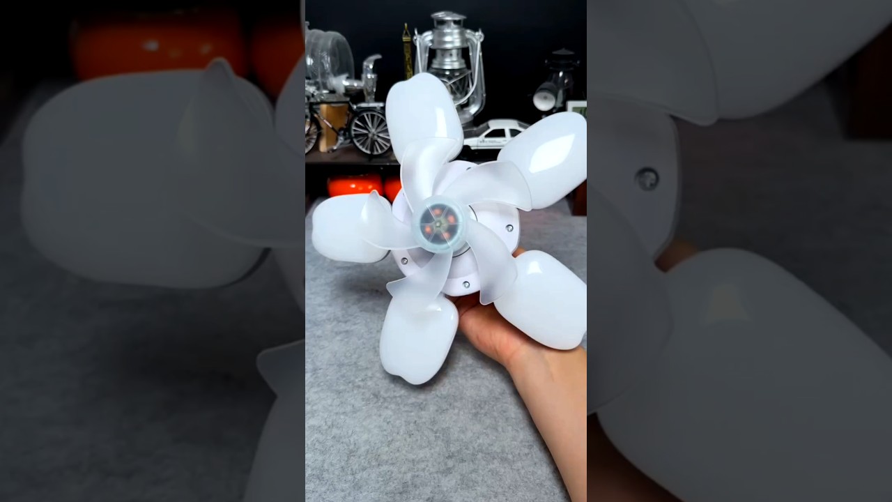 Modern Ceiling Fan with LED Light Remote Control 🌐 #fanlight #fan #ledlights #beautifulfans #shorts