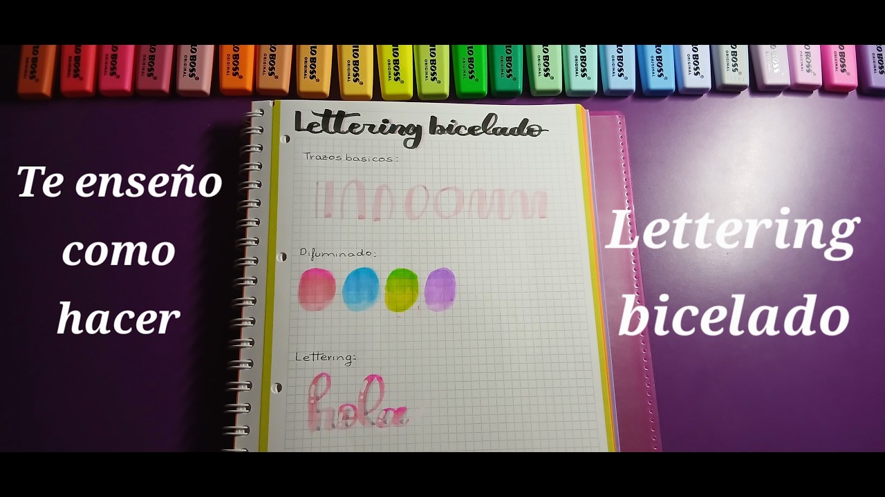 Te enseño a hacer Lettering bicelado.
