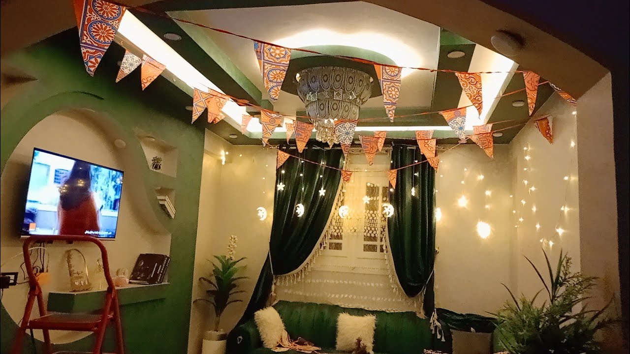 تنضيف عميق للمطبخ 🪣🧼قبل فرش وتعليق زينة رمضان 🌙🎉جبت المطبخ من لتحت خليته فله 💪🏻
