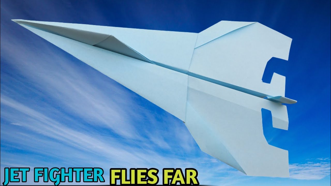 How To Make a  Paper Airplane Fighter Jet Flies Far | Simple and easy design   Fighter Jet