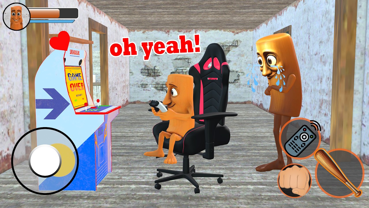 Playing as Tung Tung Sahur Kid Game Addict and The Ending in Granny House - Funny Animation