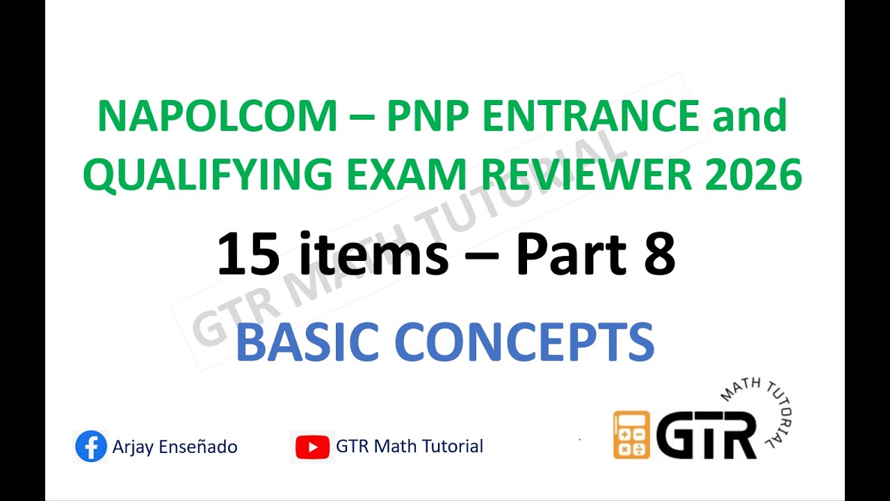Napolcom Exam Reviewer 2026 - Quantitative Reasoning - Basic Concepts