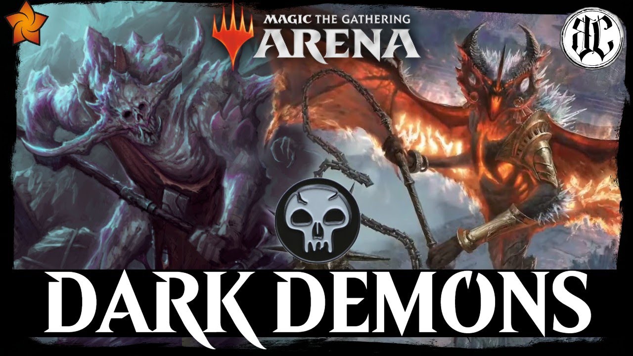 DEMONS IN BLACK | Mono Black Demon FOUNDATIONS Life Drain Combo MTG Arena - Black Council Ep. 62