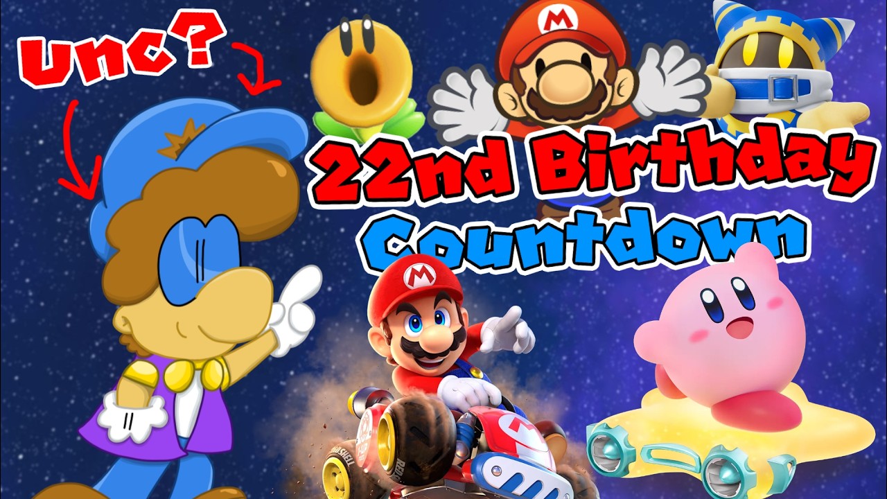 22nd Birthday Countdown Stream | Mario Kart World, Kirby Air Riders, & More??? (With Viewers)