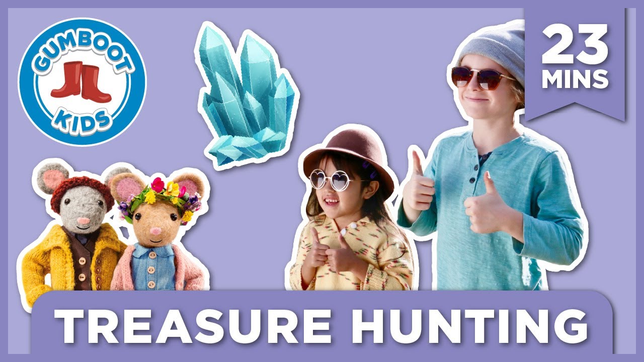 Treasure Hunting 🔎 Gumboot Kids l Education Kids Dinosaur Video l Sing with The Gumboot Kids