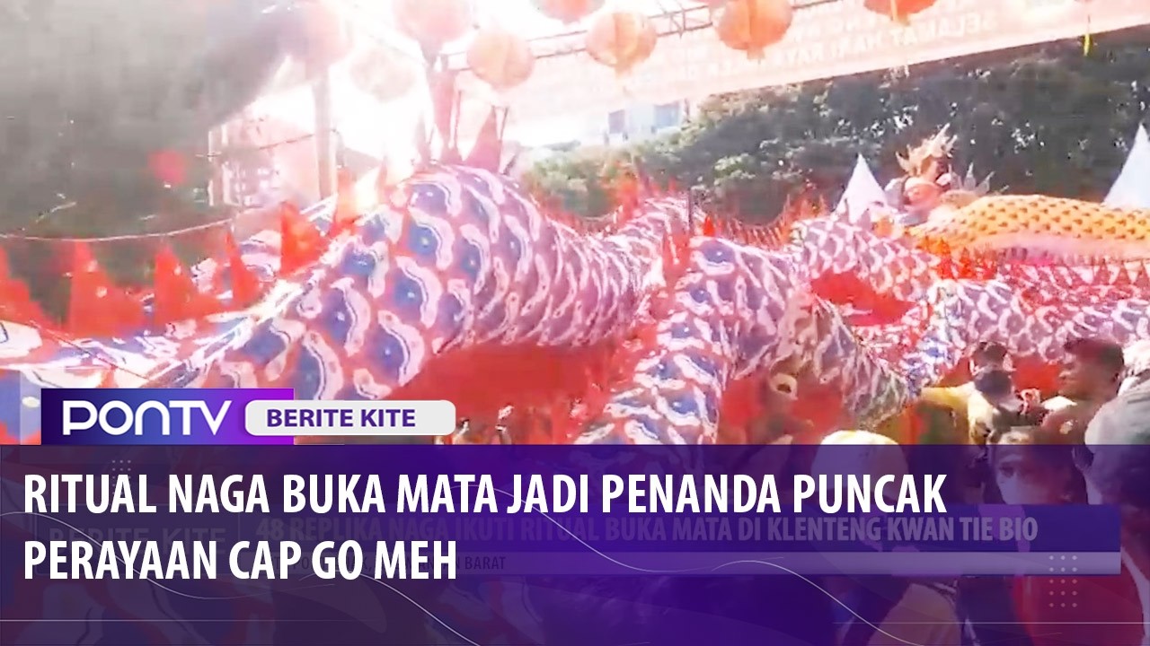 48 Replika Naga Ikuti Ritual Buka Mata di Klenteng Kwan Tie Bio