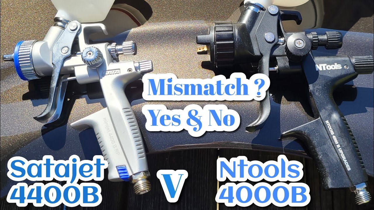 Ntools 4000B 1.3 v Sata 4400B Minijet, Mini v полноразмерный краскопульт Upol Clear Coat