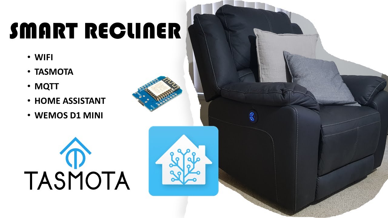 DIY WIFI Button and Recliner using Tasmota, MQTT & Home Assistant