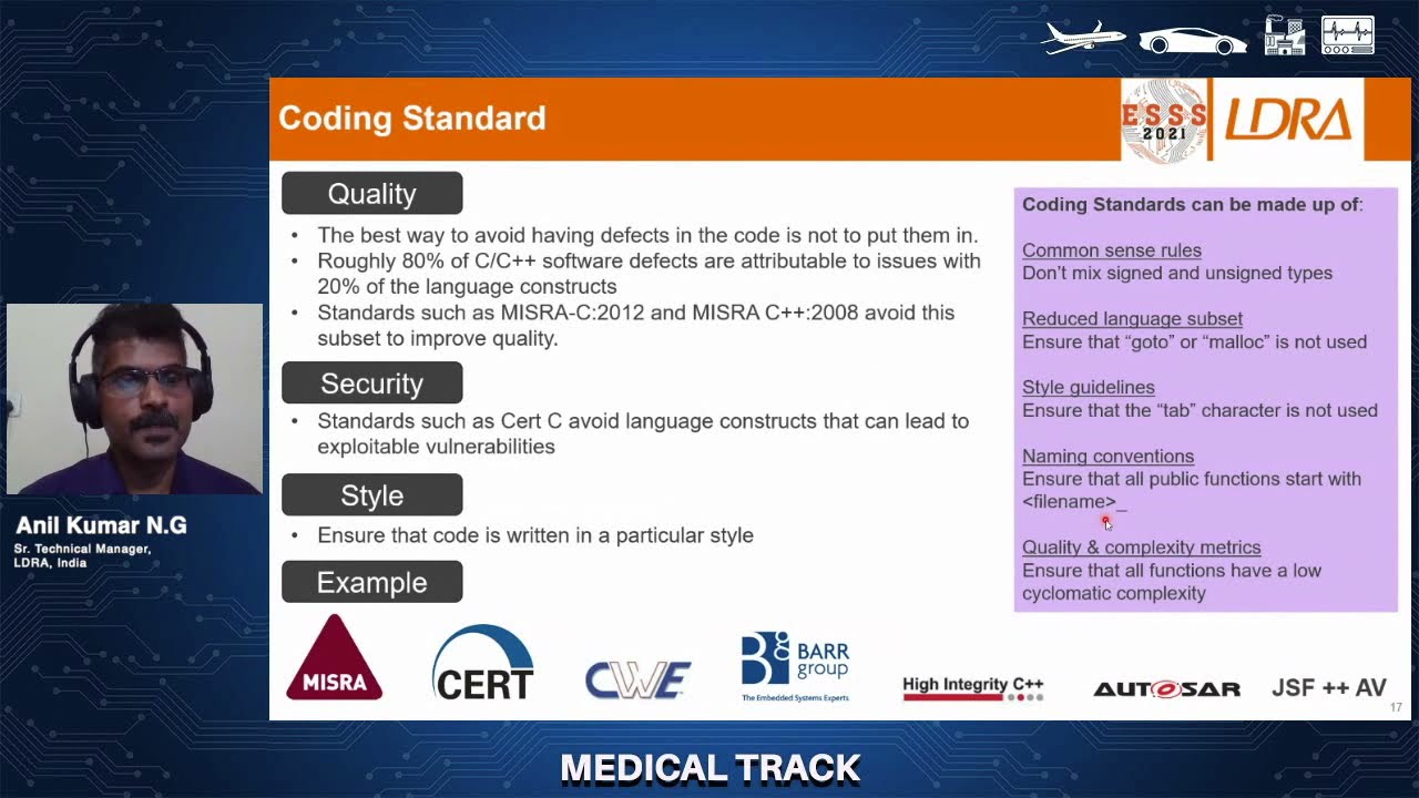 Verification Activities to be Considered for Achieving IEC 62304 Compliance