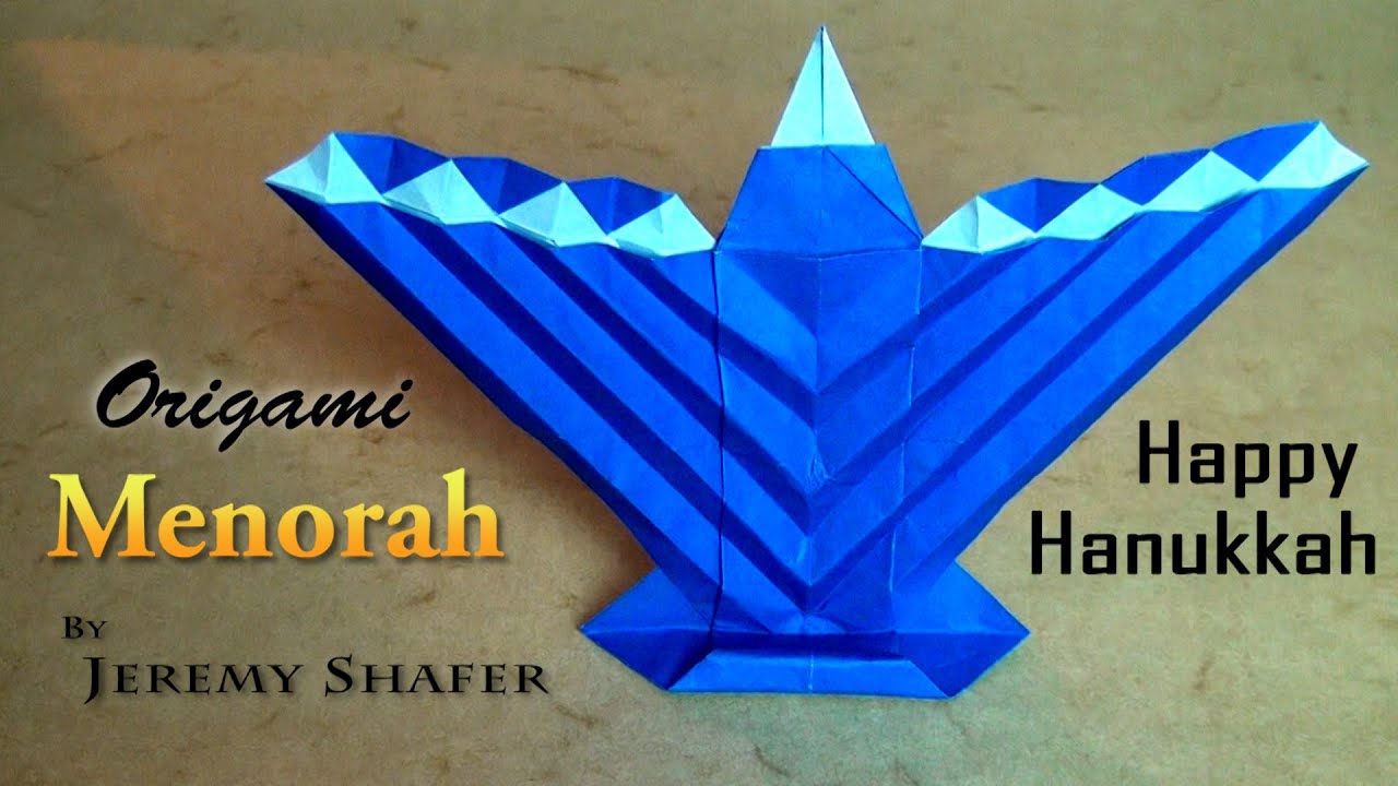 Origami Menorah