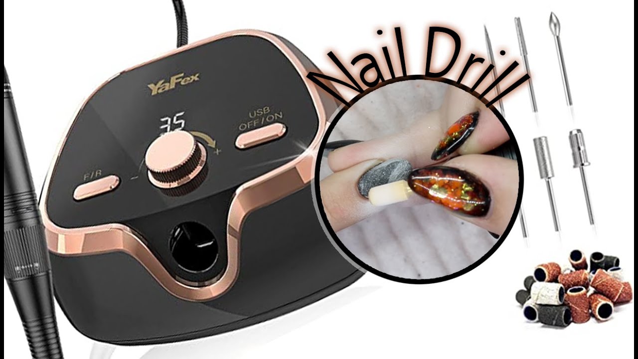 TESTING OUT AMAZON NAIL DRILL FROM YAFEX | YaFex Nail Drill, 35000 RPM