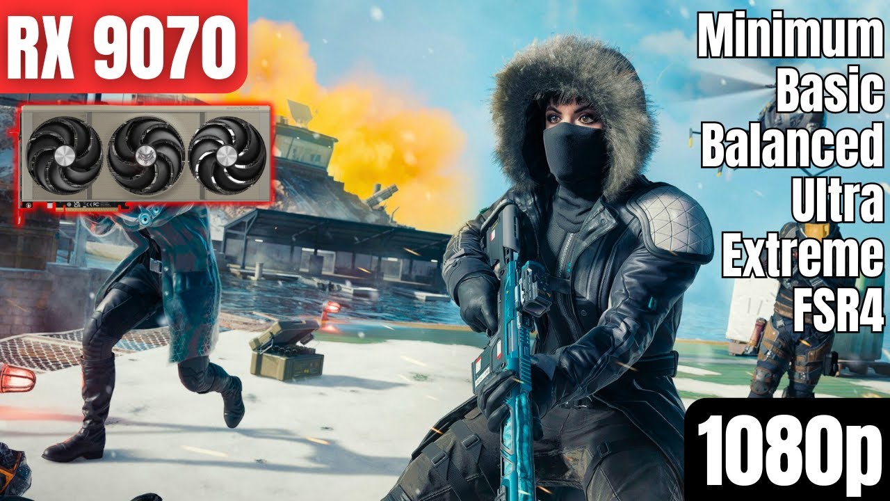 RX 9070 & R7 7800X3D: Black Ops 7 | Warzone | Minimum - Extreme Settings | FSR4 | 1080p