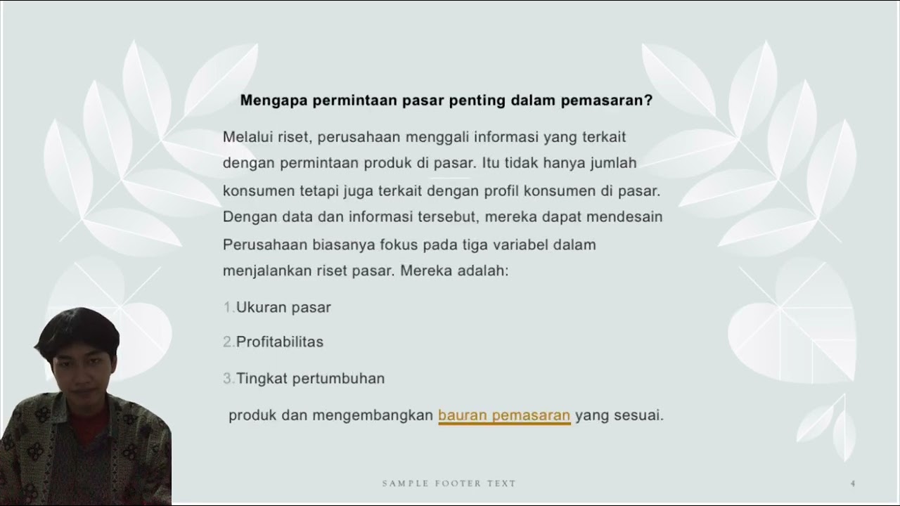 PERMINTAAN PASAR