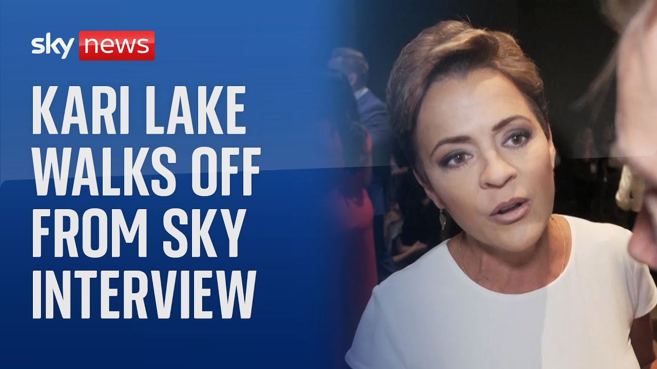 'You don't know what you're talking about,' says Kari Lake in clash with Sky's Mark Stone