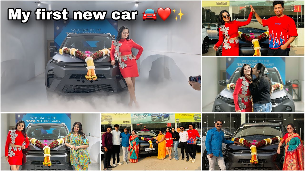 Vlog no.60 My First CAR 🚘 sarve jan khup kush zale 🥹😌 #apurvapatil30 #newcar