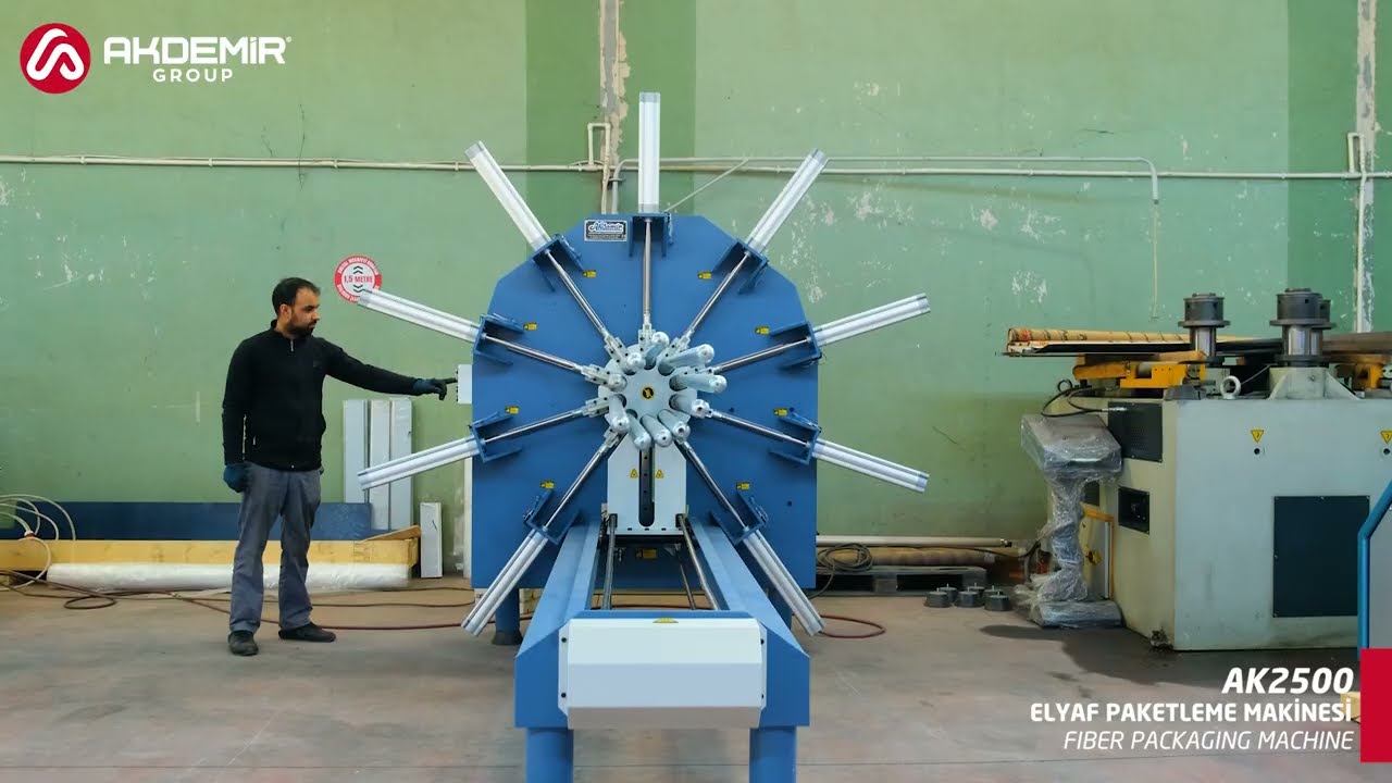 AK2500 Elyaf Paketleme Makinesi
