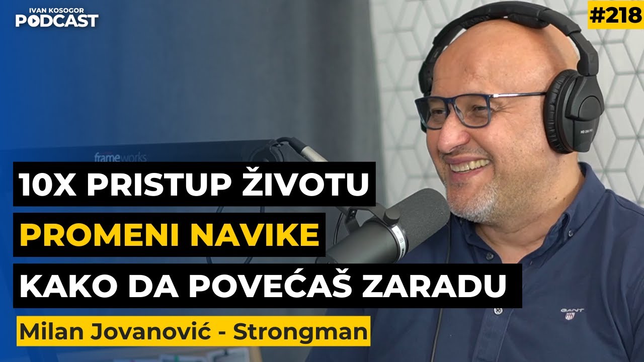 Lekcije o motivaciji, promeni navika, ispunjenom životu &mdash; Milan Jovanović Strongman | IKP Ep.218