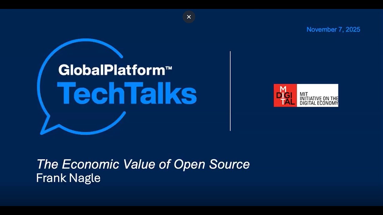 TechTalk: The Economic Value of Open Source
