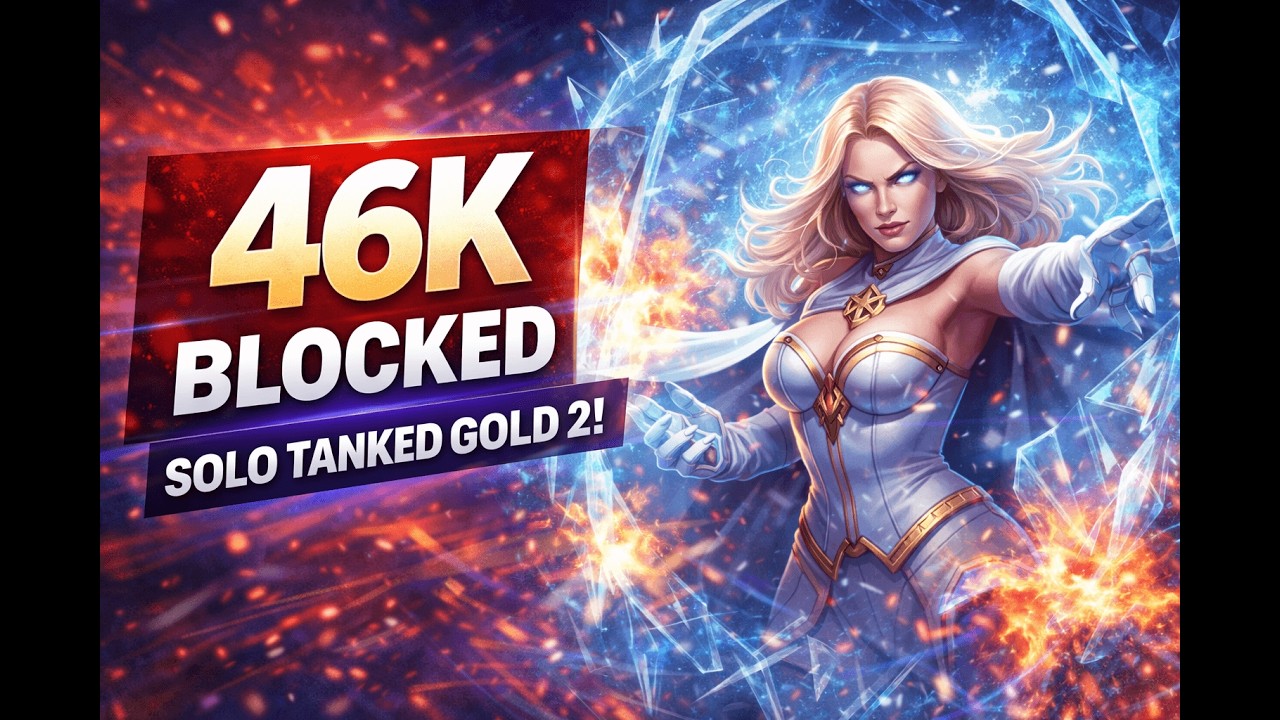 I Solo Tanked Gold Ranked… 46K Damage Blocked | Lord Emma Frost Gameplay