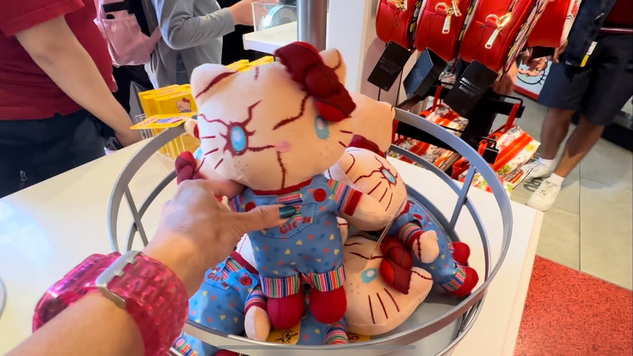 Hello Kitty Chucky Merch in Universal Studios Hollywood on 9/3/23