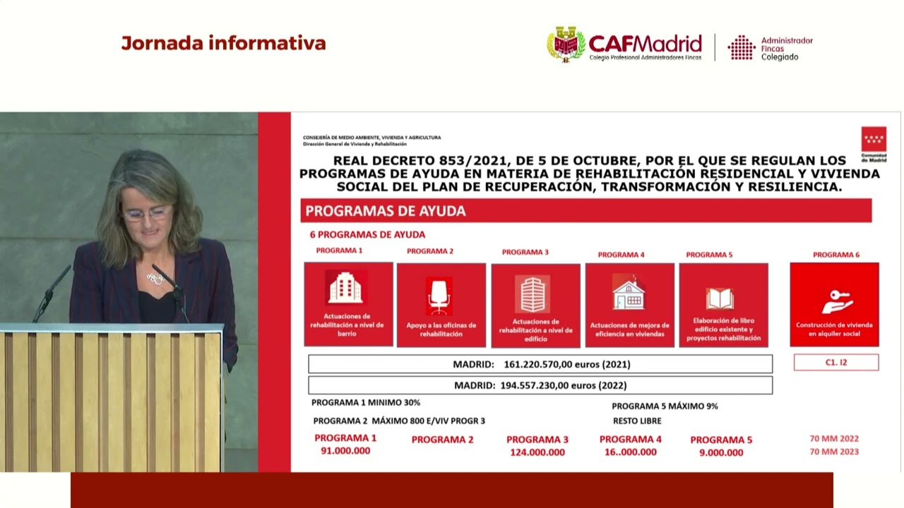 Jornada sobre los Fondos Next Generation en la rehabilitación de edificios y viviendas 1/2