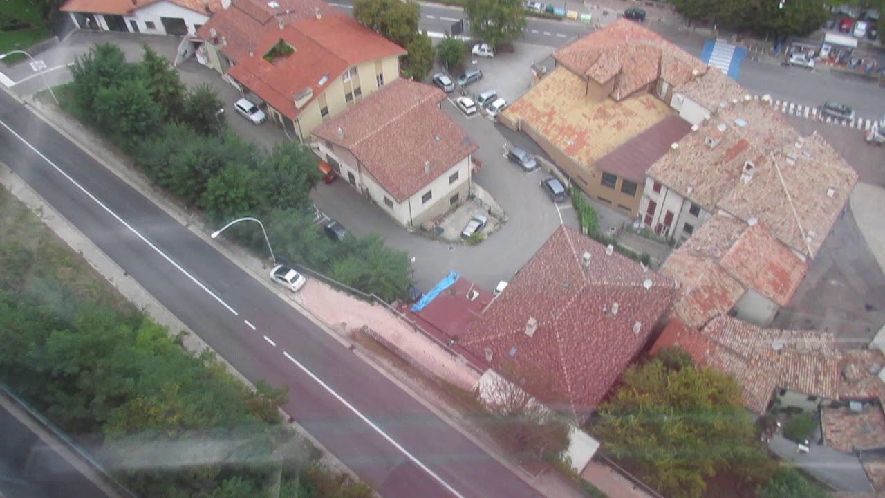 San Marino Włochy Monte Titano Kolejka (Funivio) zjazd w dół